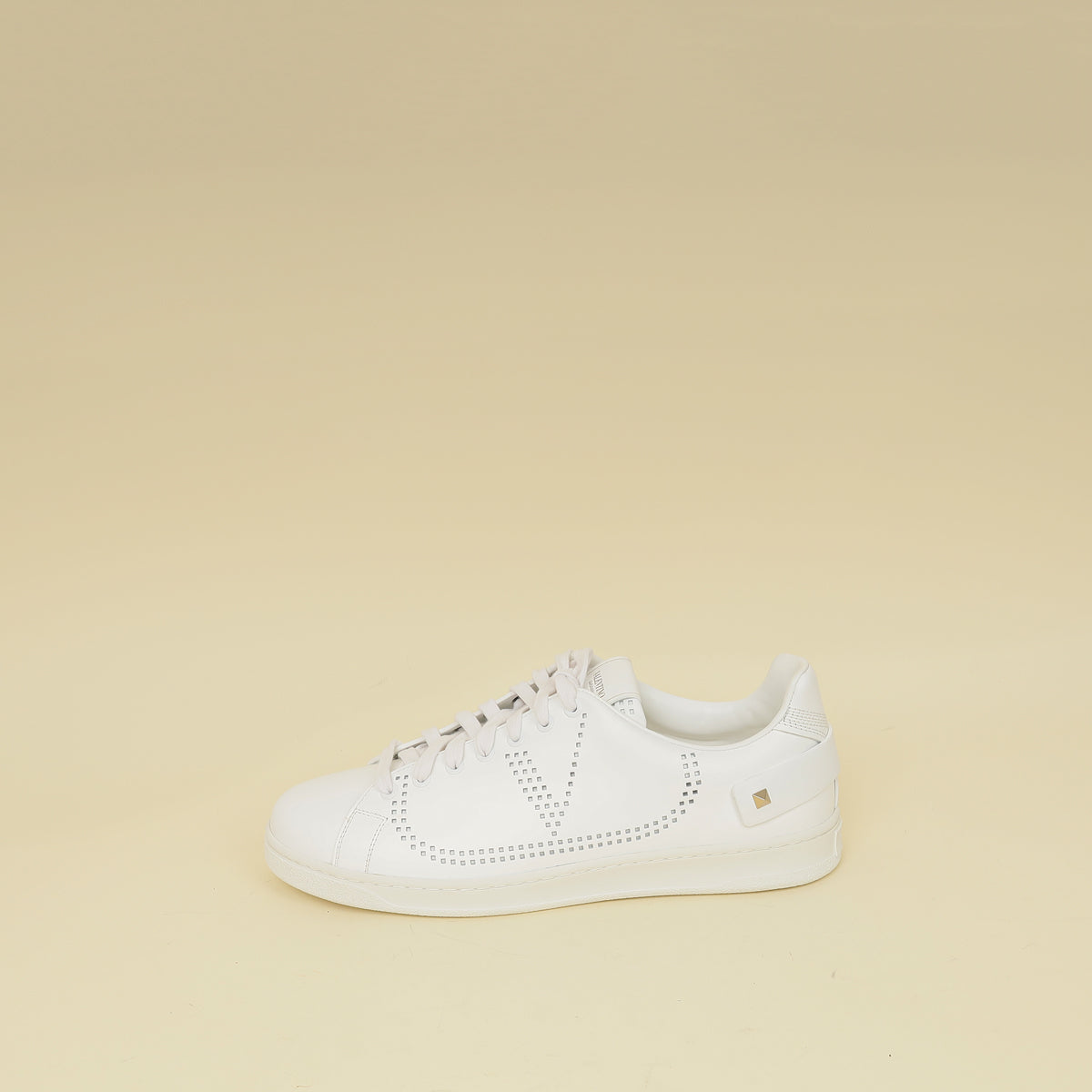 Valentino White VLOGO Backnet Sneakers 42-Valentino-THE CLOSET