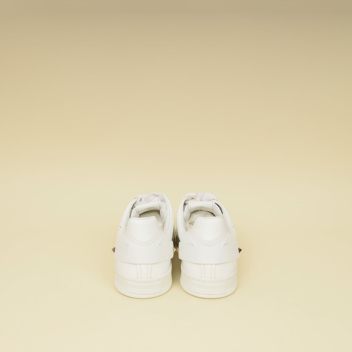 Valentino White VLOGO Backnet Sneakers 42-Valentino-THE CLOSET