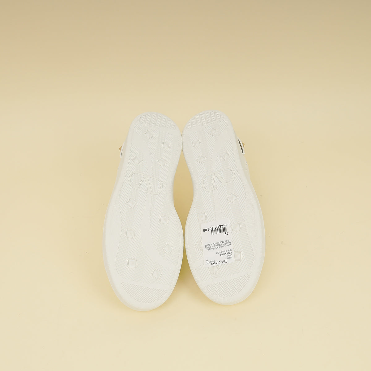 Valentino White VLOGO Backnet Sneakers 42-Valentino-THE CLOSET