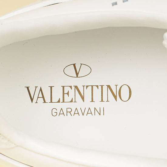 Valentino White VLOGO Backnet Sneakers 42-Valentino-THE CLOSET