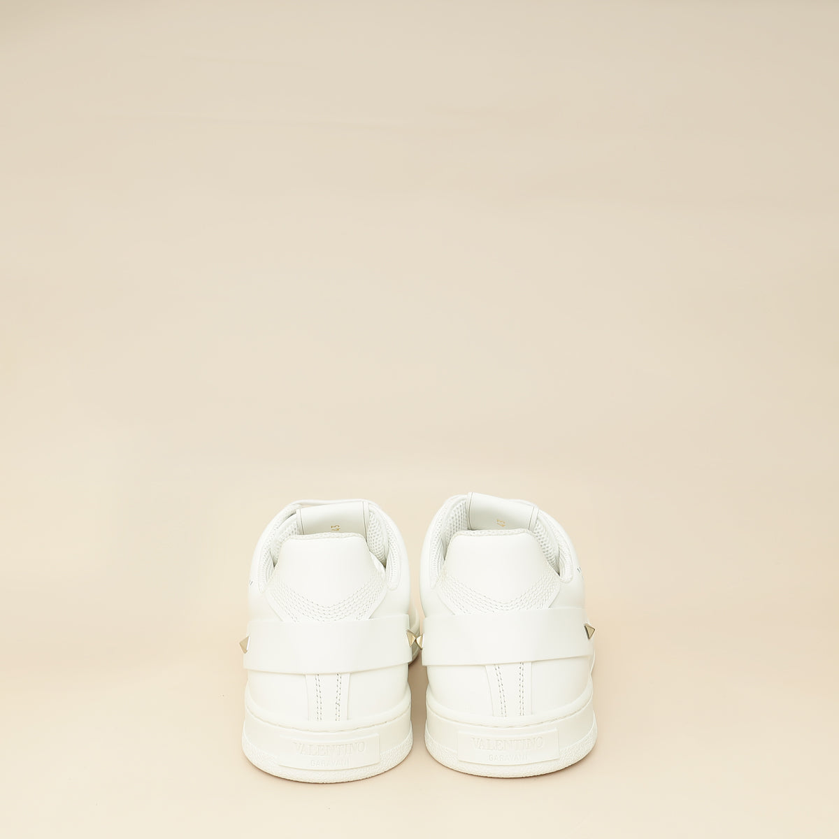 Valentino White Rockstud Backnet Sneaker 43-Valentino-THE CLOSET