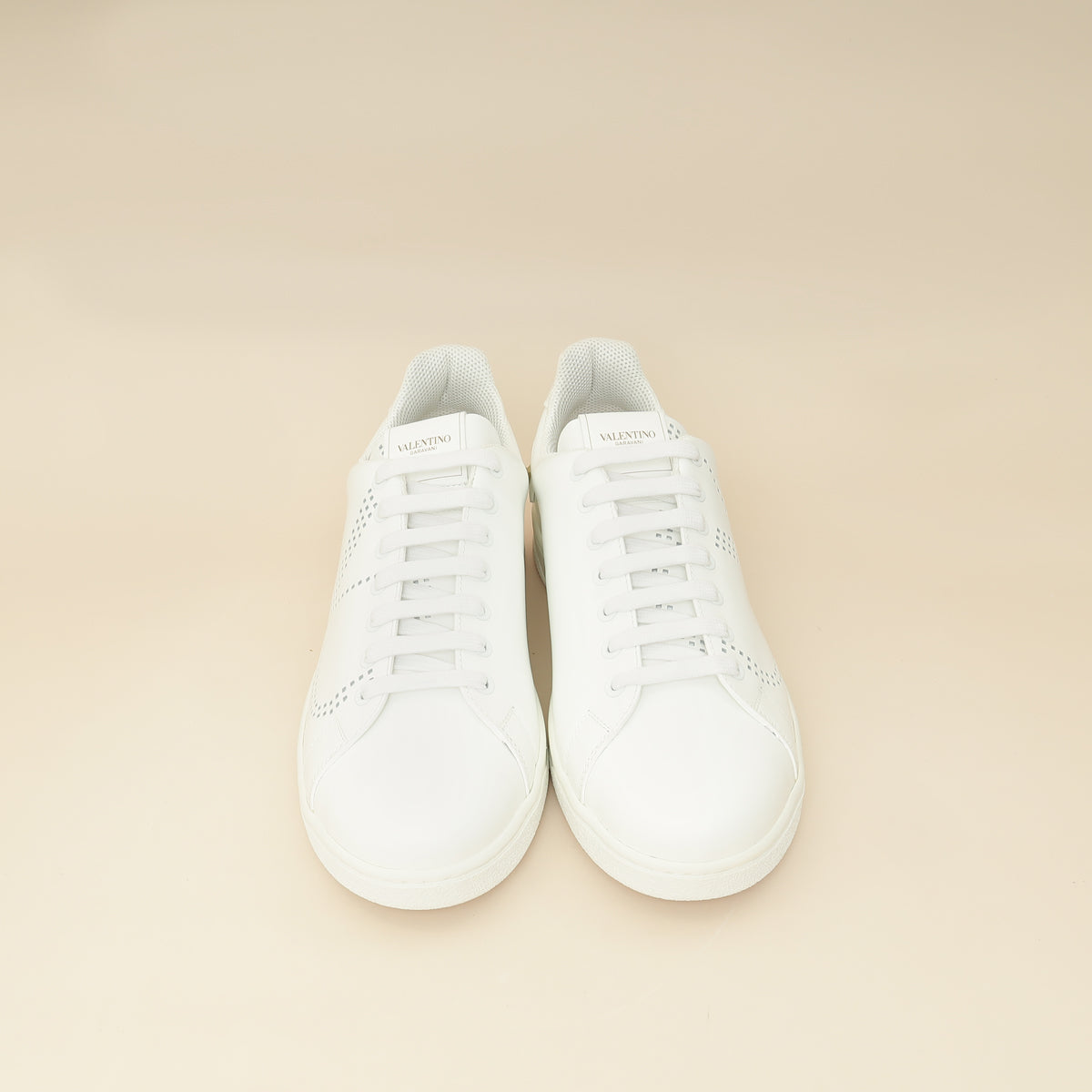 Valentino White Rockstud Backnet Sneaker 43-Valentino-THE CLOSET