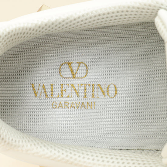 Valentino White Rockstud Backnet Sneaker 43-Valentino-THE CLOSET