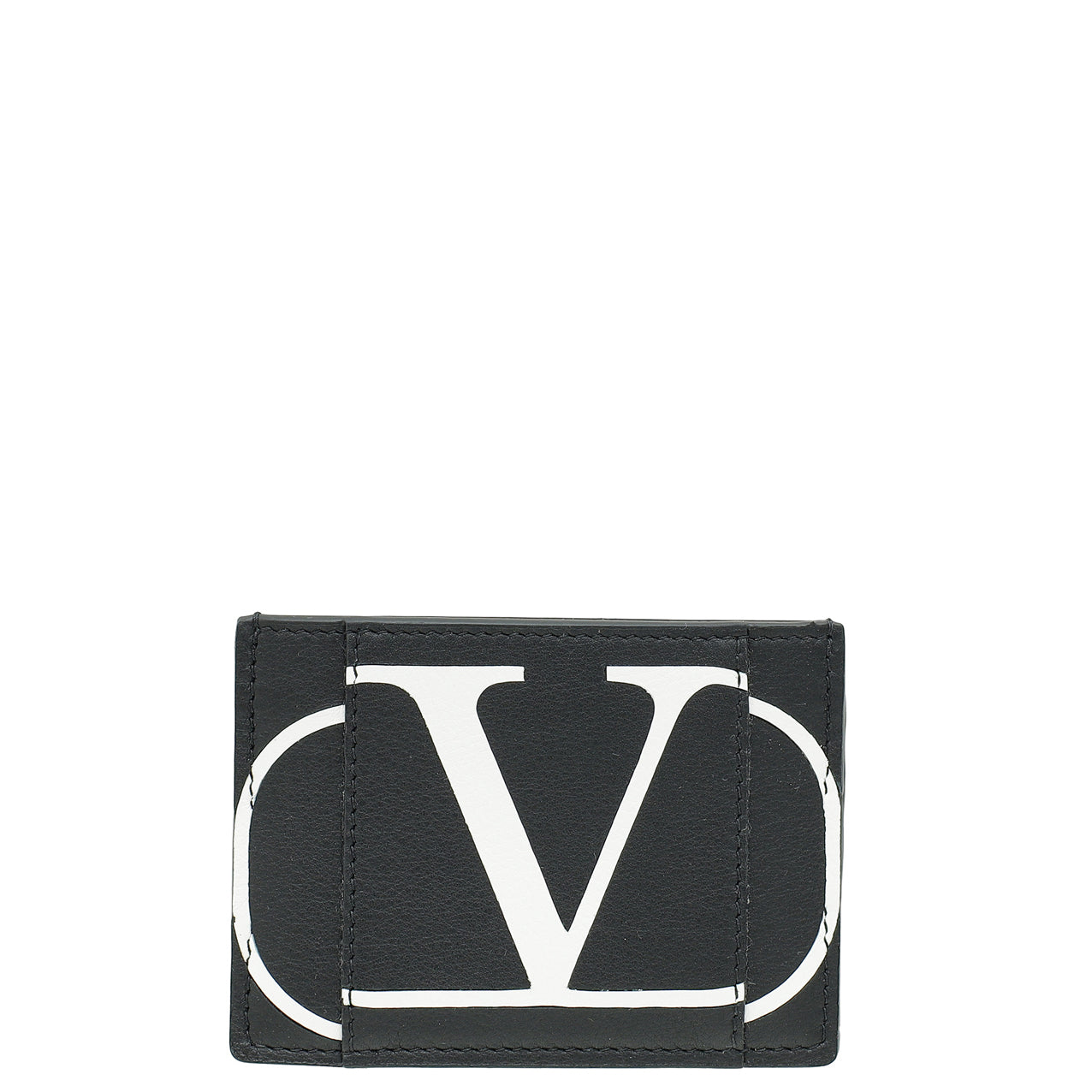 Valentino Bicolor Vlogo Print Card Holder-Valentino-THE CLOSET
