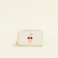 Valentino Cream Cherryfic Small Wallet