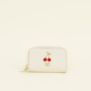 Valentino Cream Cherryfic Small Wallet