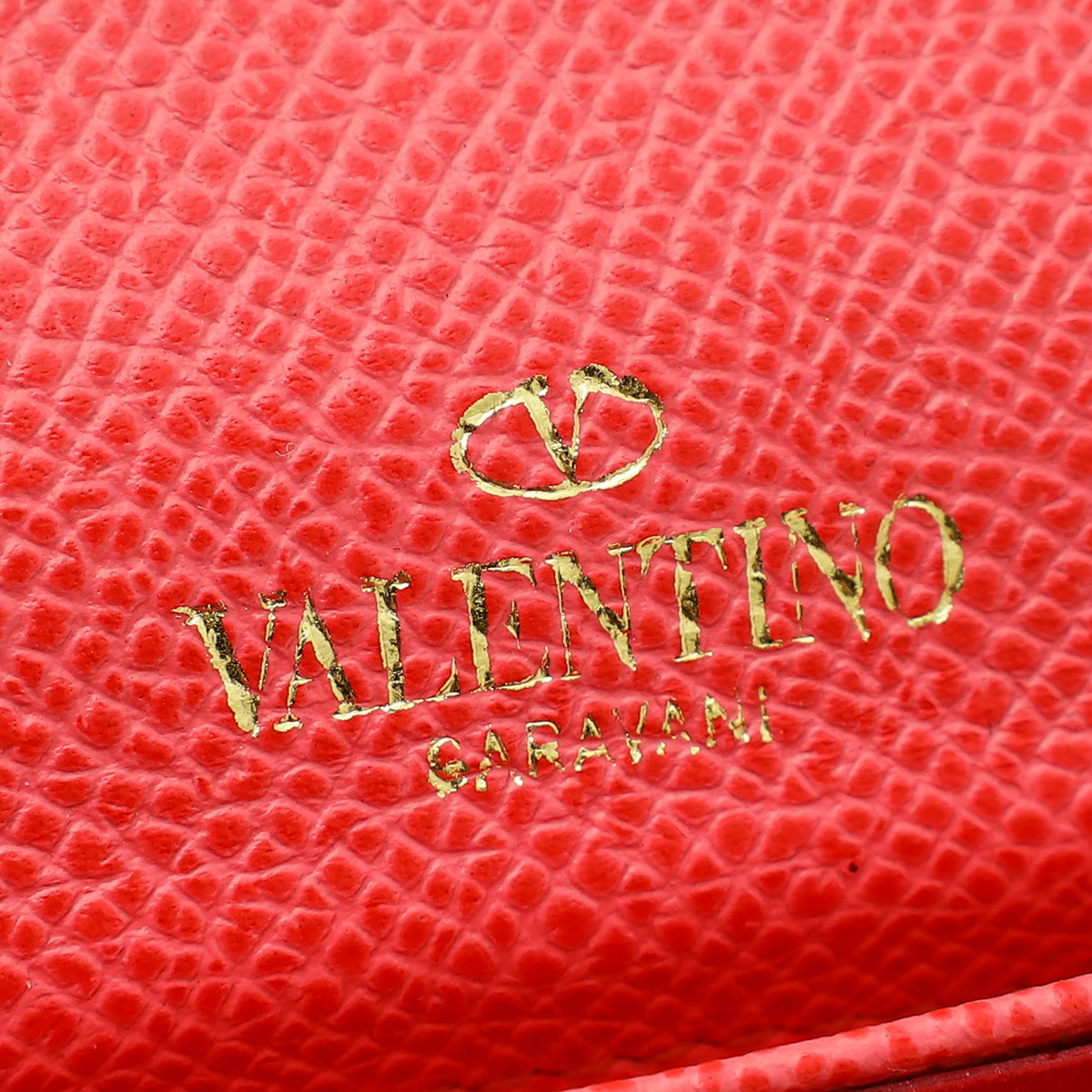 Valentino Red Rockstud Long Continental Wallet