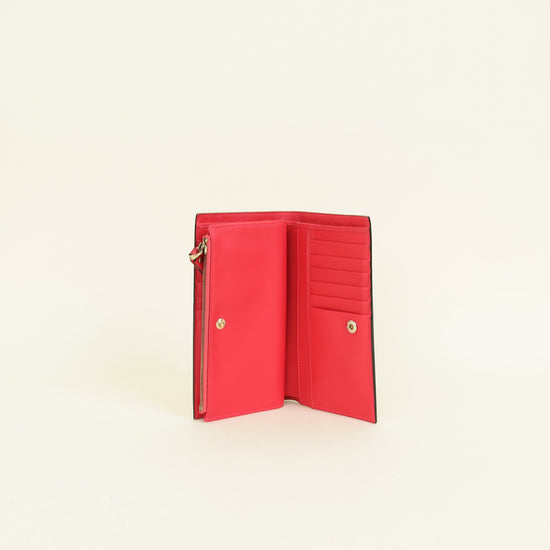 Valentino Red Rockstud Medium Wallet