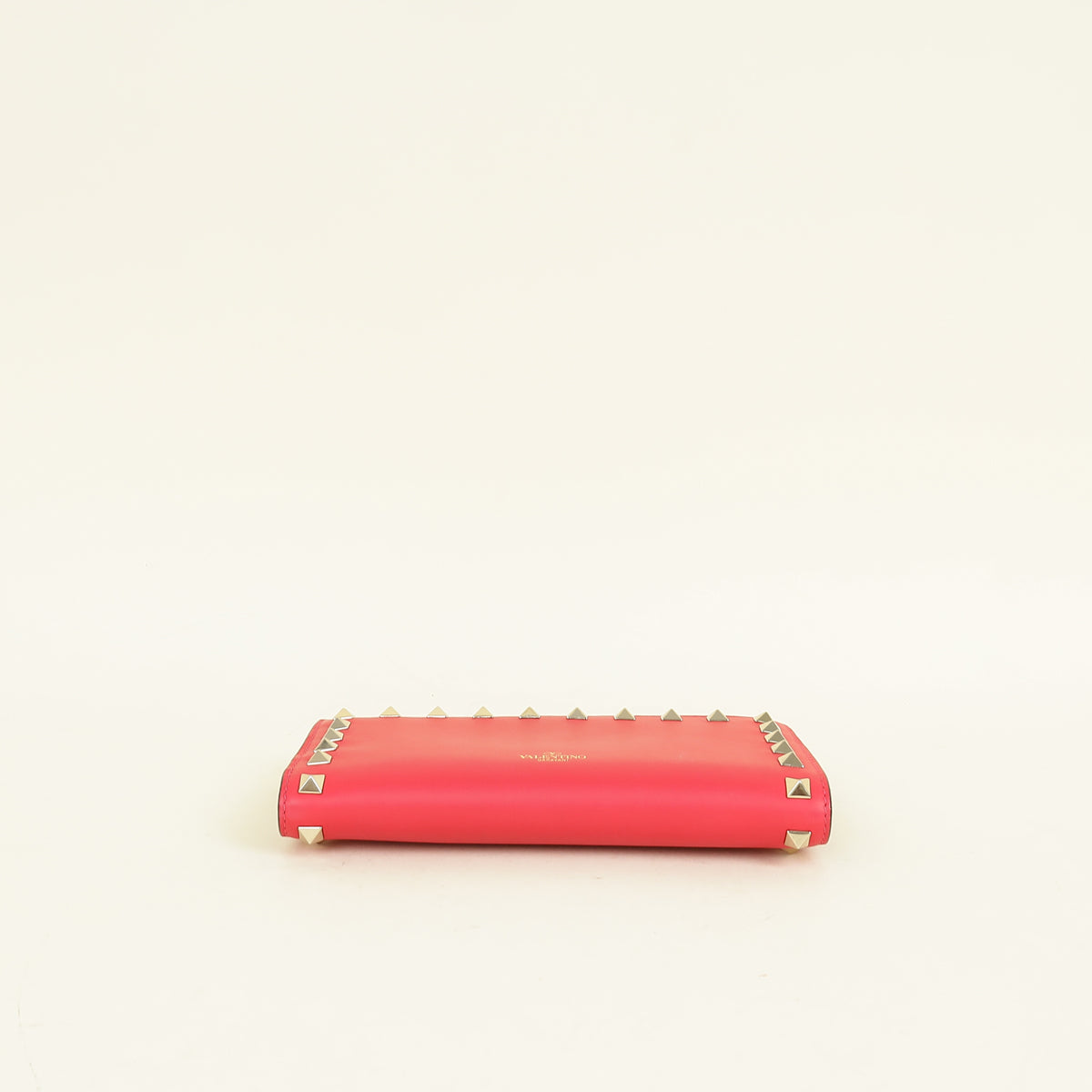 Valentino Red Rockstud Medium Wallet