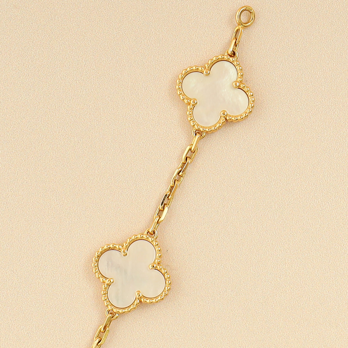 Van Cleef & Arpels ヴィンテージ アルハンブラ　MOP Van Cleef & Arpels 18K Yellow Gold 5 Motif MOP Vintage Alhambra