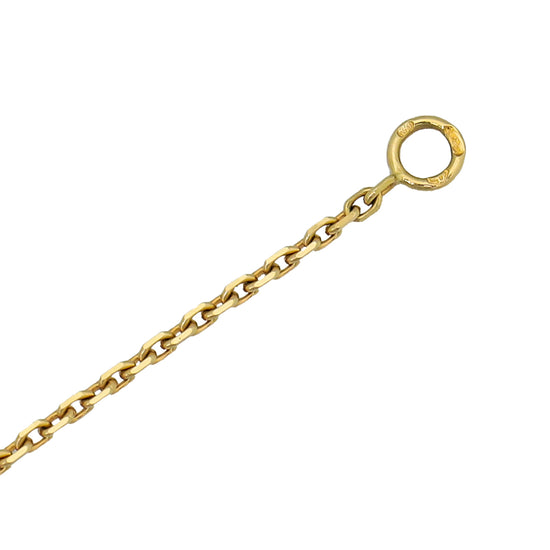 Van Cleef & Arpels 18K Yellow Gold Malachite Vintage Alhambra Pendant Necklace