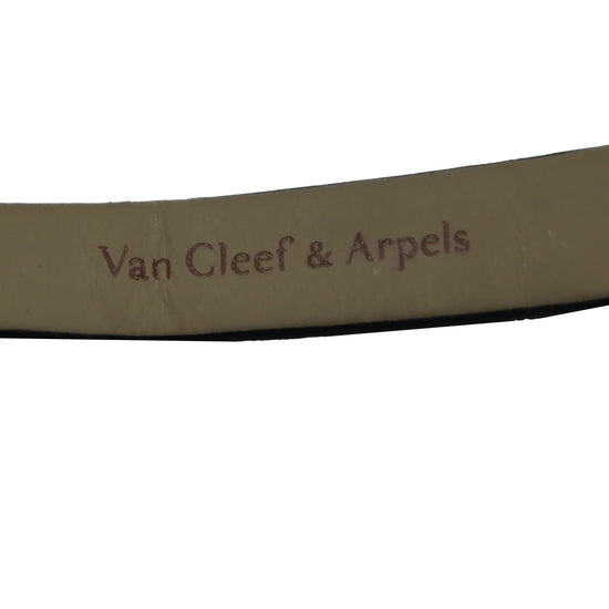 Van Cleef & Arpels 18K White Gold Diamond Sweet Alhambra Watch