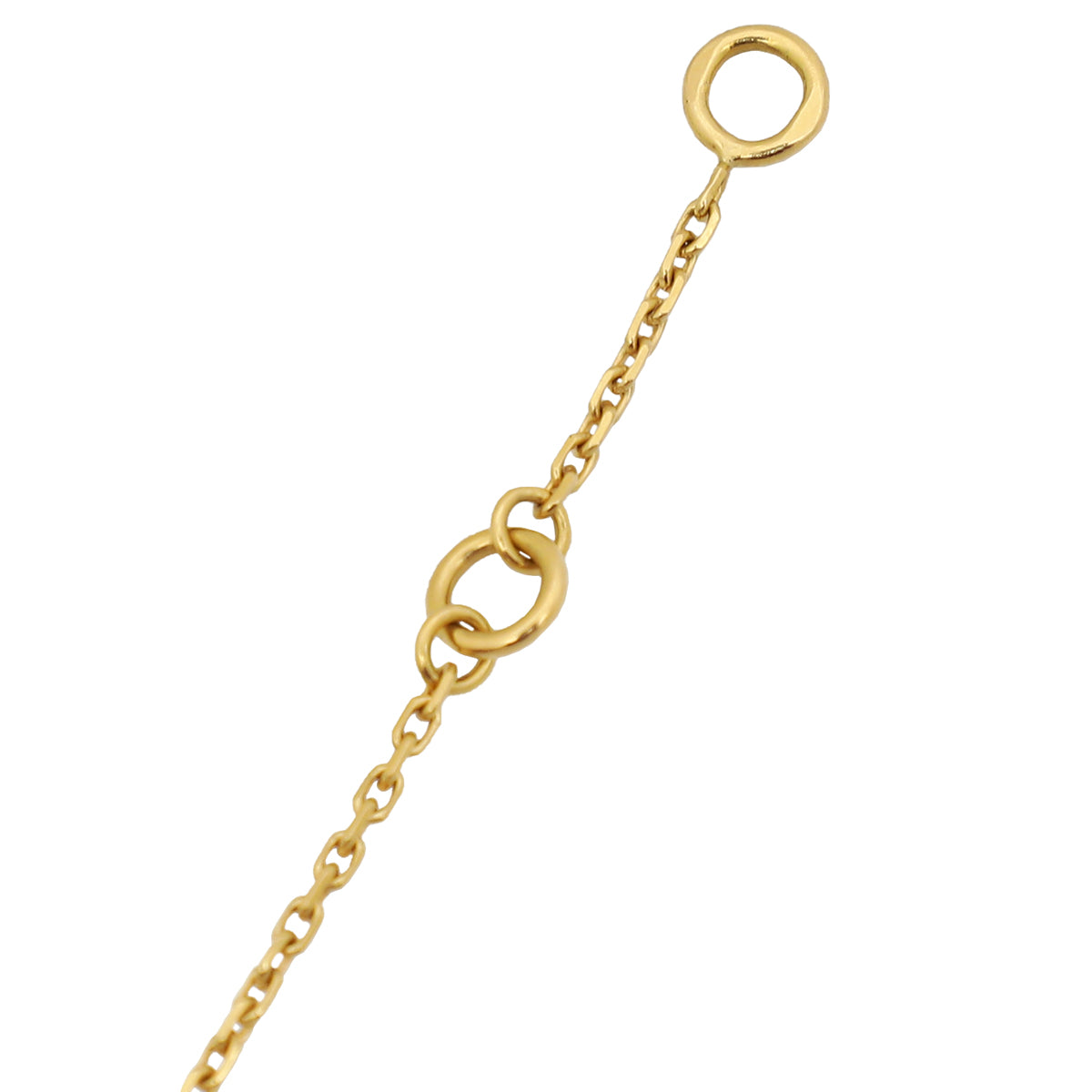 Van Cleef & Arpels 18K Yellow Gold 1 Diamond Frivole Mini Model Bracelet