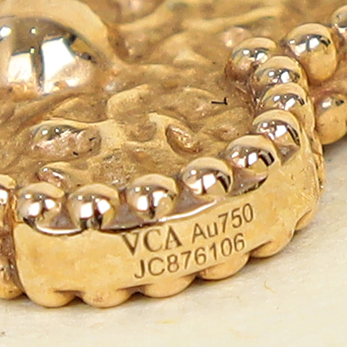 Van Cleef & Arpels 18K Rose Gold Vintage Alhambra 10 Motifs Necklace