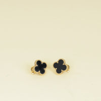 Van Cleef & Arpels 18K Yellow Gold Vintage Alhambra Earrings