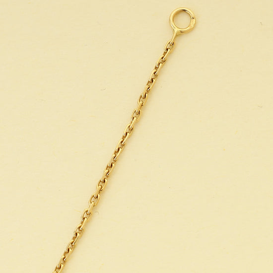 Van Cleef & Arpels 18K Yellow Gold Malachite Vintage Alhambra Pendant Necklace