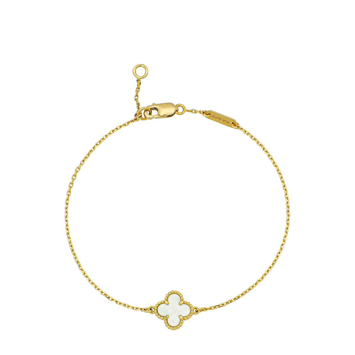 Van Cleef & Arpels 18K Yellow Gold MOP Sweet Alhambra Bracelet-Van Cleef & Arpels-THE CLOSET