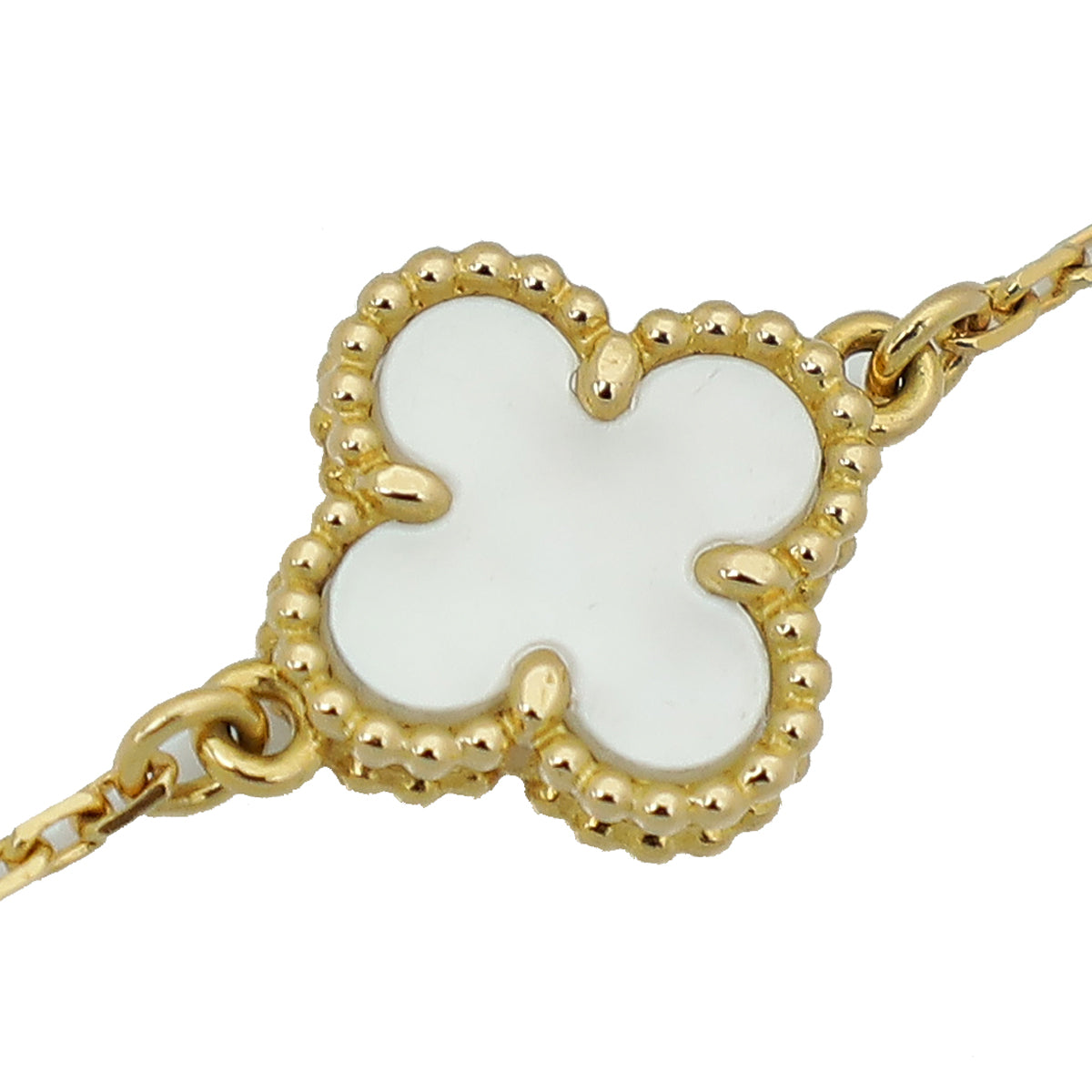 Van Cleef & Arpels 18K Yellow Gold MOP Sweet Alhambra Bracelet-Van Cleef & Arpels-THE CLOSET