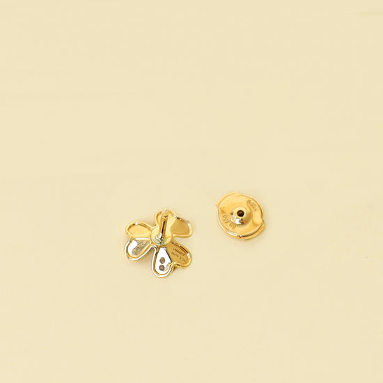 Van Cleef & Arpels 18K Yellow Gold Frivole Earrings Mini Model-Van Cleef & Arpels-THE CLOSET