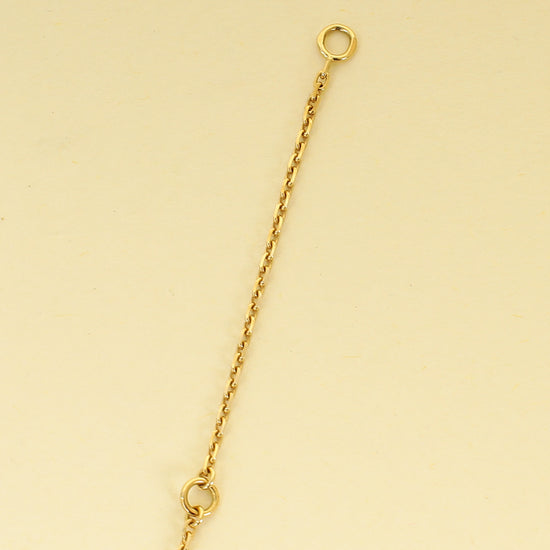 Van Cleef & Arpels 18K Yellow Gold Vintage Alhambra Onyx Pendant Necklace