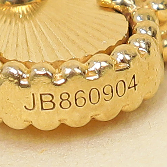 Van Cleef & Arpels 18K Yellow Gold Vintage Alhambra Guilloché 5 Motifs Bracelet-Van Cleef & Arpels-THE CLOSET