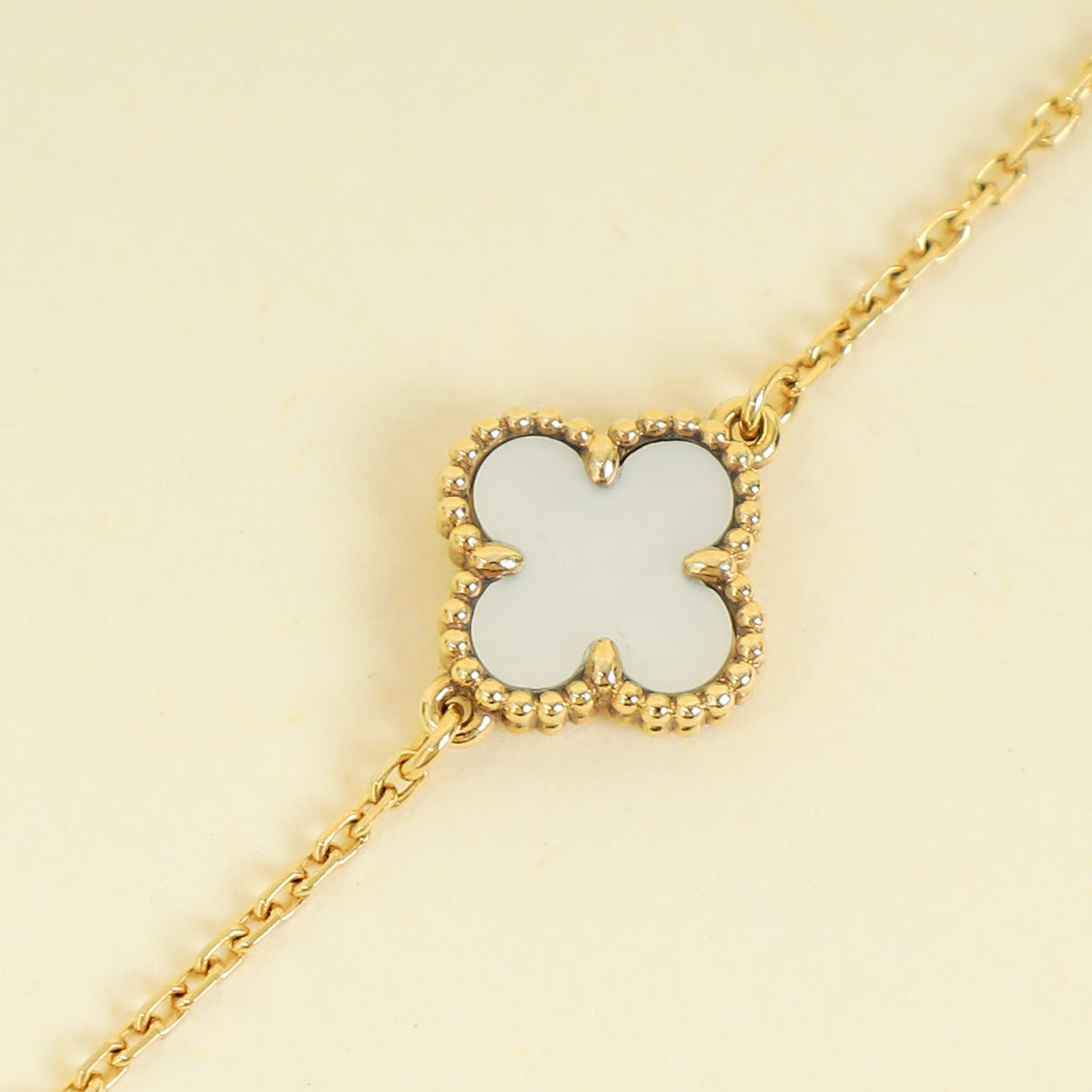 Van Cleef & Arpels 18K Yellow Gold Sweet Alhambra MOP Bracelet-Bracelets-Van Cleef & Arpels-THE CLOSET