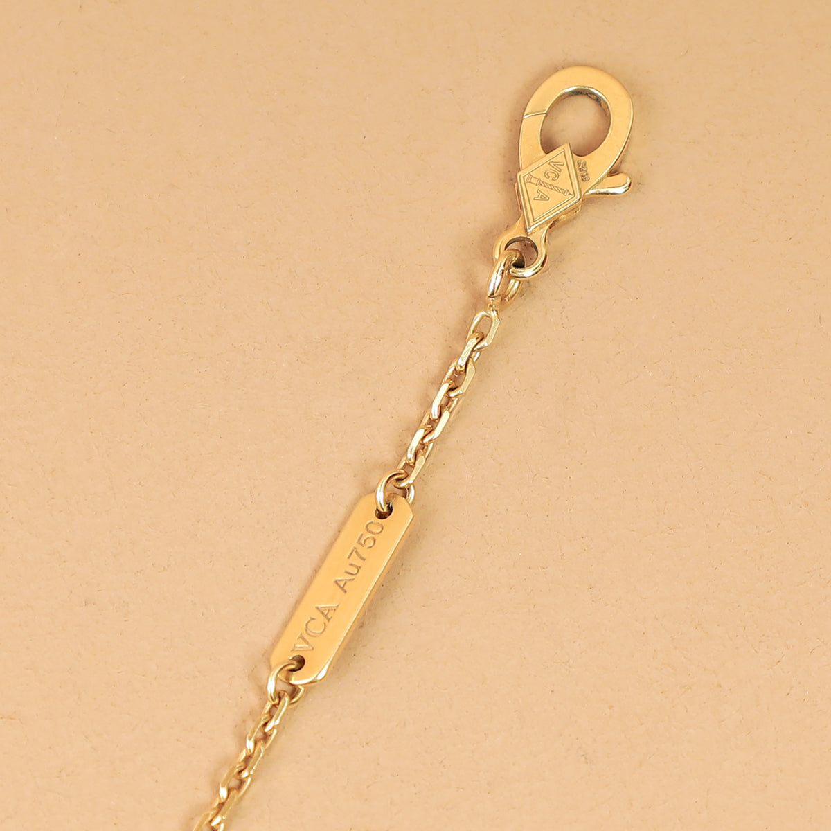 Van Cleef & Arpels 18K Yellow Gold Diamond Frivole 3 Flowers Pendant Mini Model Necklace-Van Cleef & Arpels-THE CLOSET