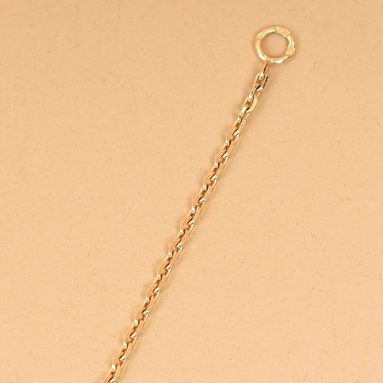 Van Cleef & Arpels 18K Yellow Gold Diamond Frivole 3 Flowers Pendant Mini Model Necklace-Van Cleef & Arpels-THE CLOSET