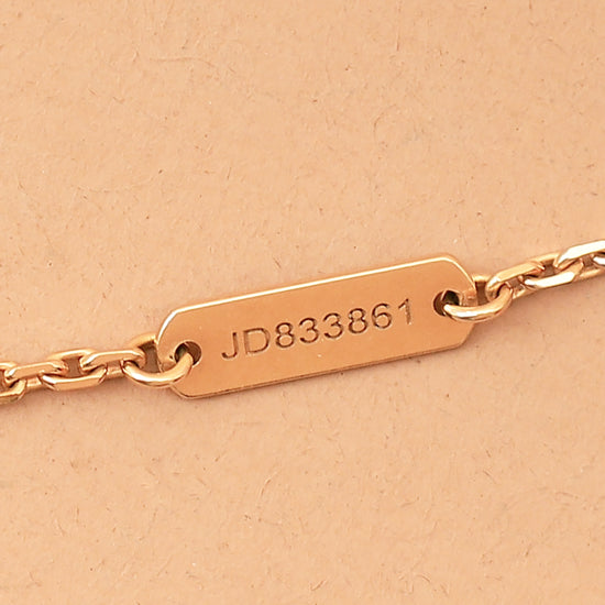 Van Cleef & Arpels 18K Yellow Gold Diamond Frivole 3 Flowers Pendant Mini Model Necklace-Van Cleef & Arpels-THE CLOSET