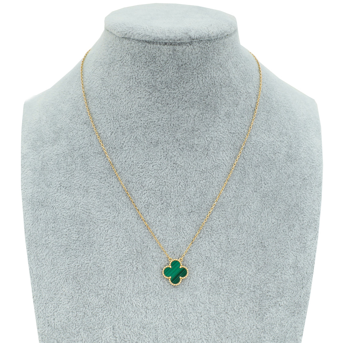 Van Cleef & Arpels 18K Yellow Gold Malachite Vintage Alhambra Pendant Necklace-Van Cleef & Arpels-THE CLOSET