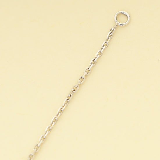 Van Cleef & Arpels 18K White Gold Vintage Alhambra Necklace