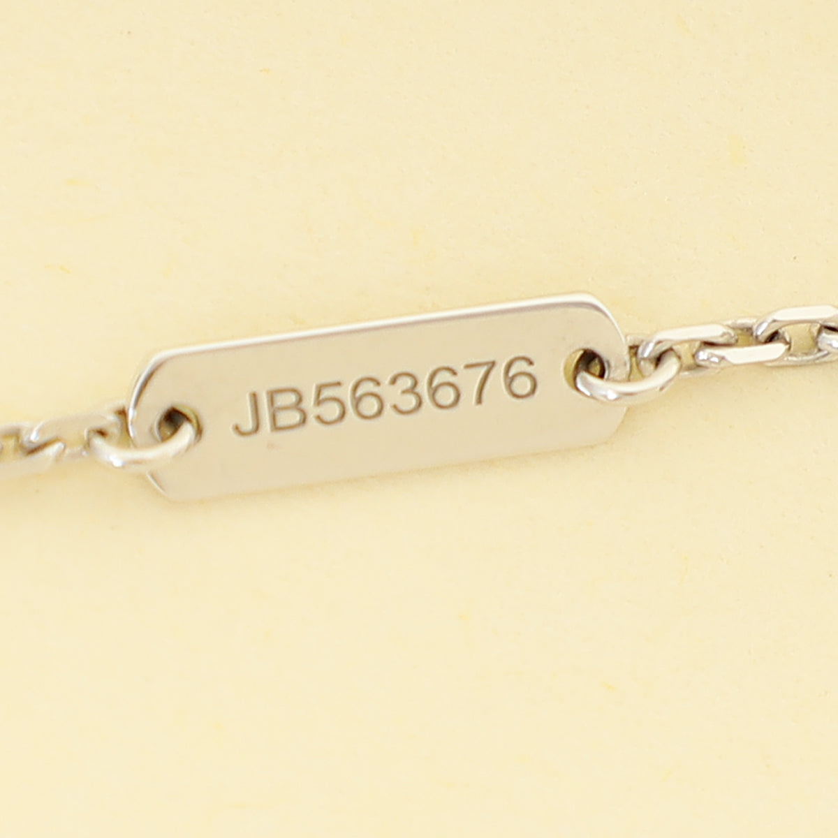 Van Cleef & Arpels 18K White Gold Vintage Alhambra Necklace