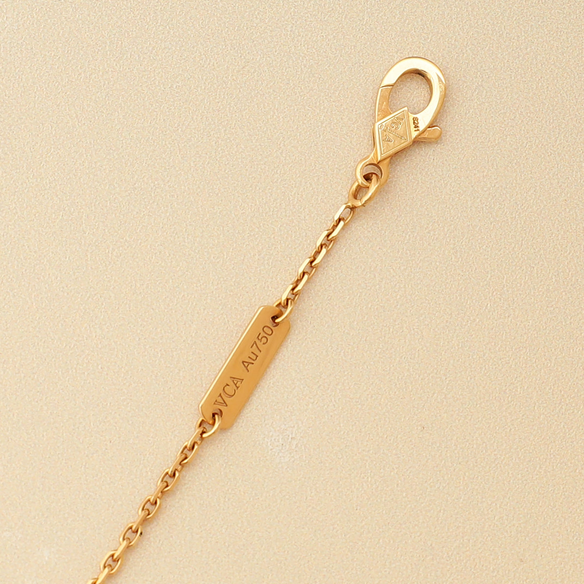 Van Cleef & Arpels 18K Rose Gold Diamond Obsidian Vintage Alhambra 2023 Holiday Pendant Necklace-Van Cleef & Arpels-THE CLOSET