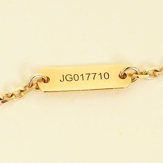 Van Cleef & Arpels 18K Yellow Gold Carnelian Vintage Alhambra Pendant Necklace