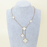 Van Cleef & Arpels 18K Yellow Gold Magic Alhambra 6 Motifs Necklace