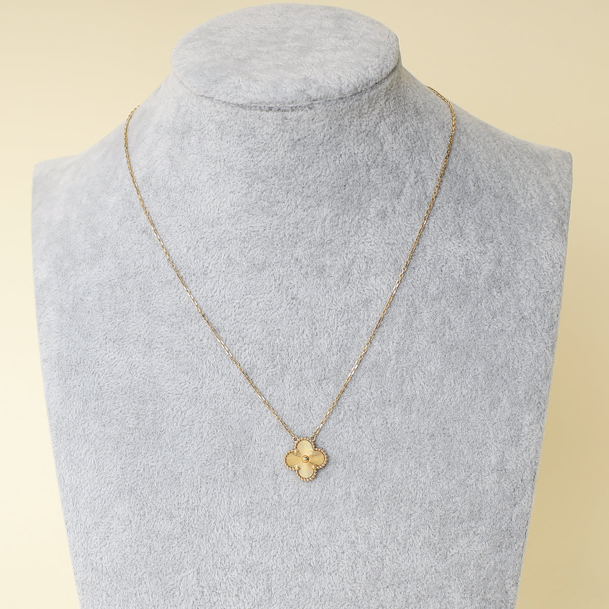 Van Cleef & Arpels 18K Yellow Gold Vintage Alhambra Pendant Necklace-Van Cleef & Arpels-THE CLOSET