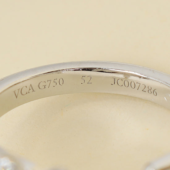 Van Cleef & Arpels 18K White Gold Socrate Between the Finger Ring 52-Van Cleef & Arpels-THE CLOSET