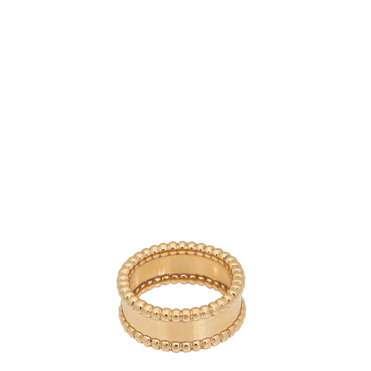 Van Cleef Arpels 18K Rose Gold Perlée signature Ring 50 – THE CLOSET