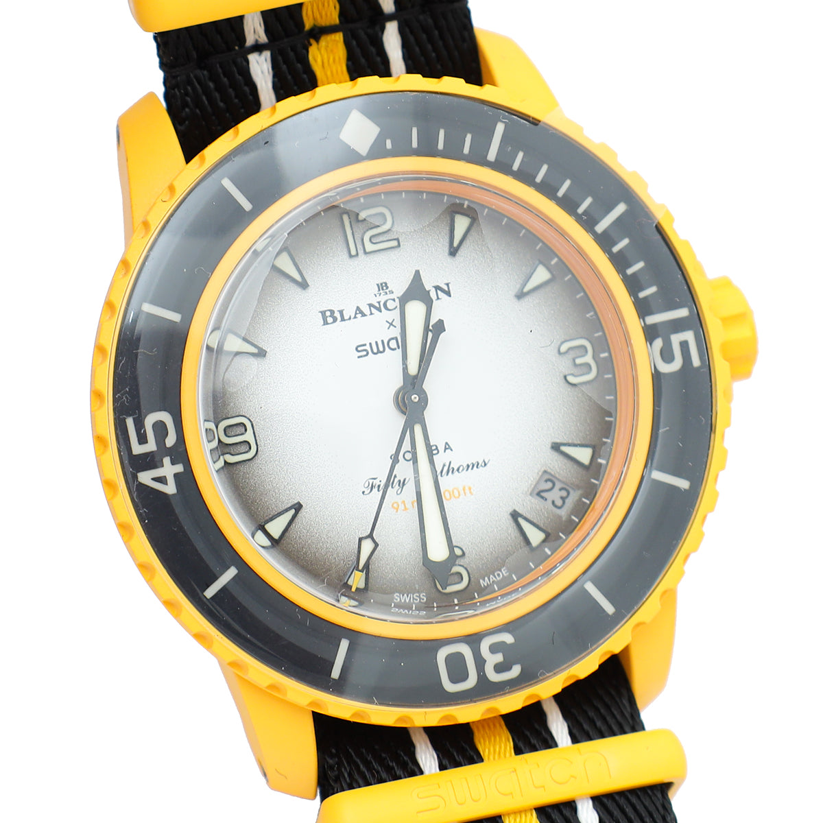 Load image into Gallery viewer, Blancpain x Swatch Bicolor Scuba Fifty Fathoms Pacific Ocean 42mm Watch

