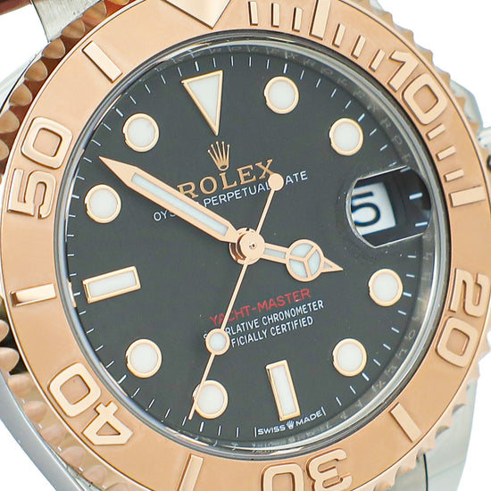 Rolex Oystersteel Everose Gold Yacht Master 37mm Watch
