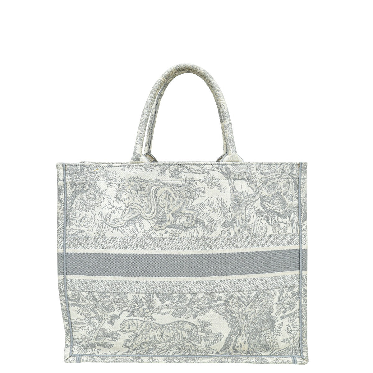 Christian Dior Bicolor Toile De Jouy Book Tote Large Bag-Christian Dior-THE CLOSET