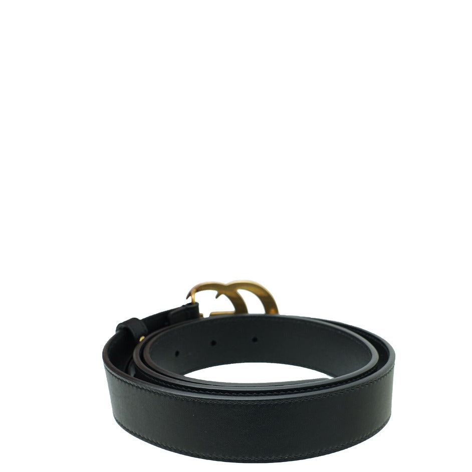 Gucci Black Double G Buckle 30mm Belt 32-Gucci-THE CLOSET