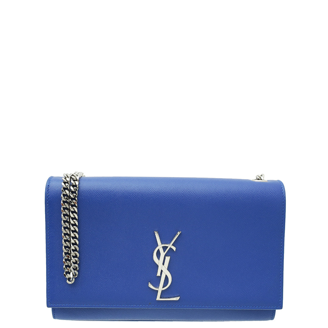 YSL Blue Azur Kate Medium Shoulder Bag