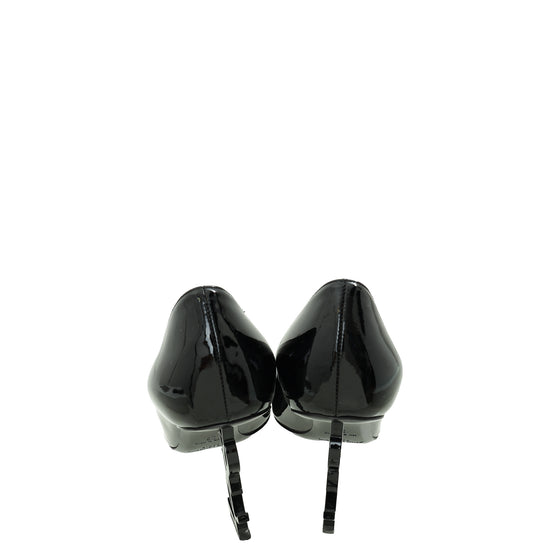 YSL Black Opyum Pumps 37