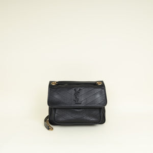 YSL Black Niki Medium Shoulder Bag