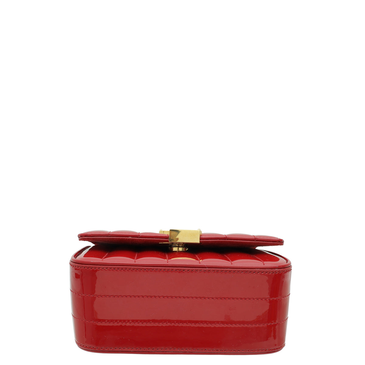 YSL Red Vicky Logo-Plaque Crossbody Bag