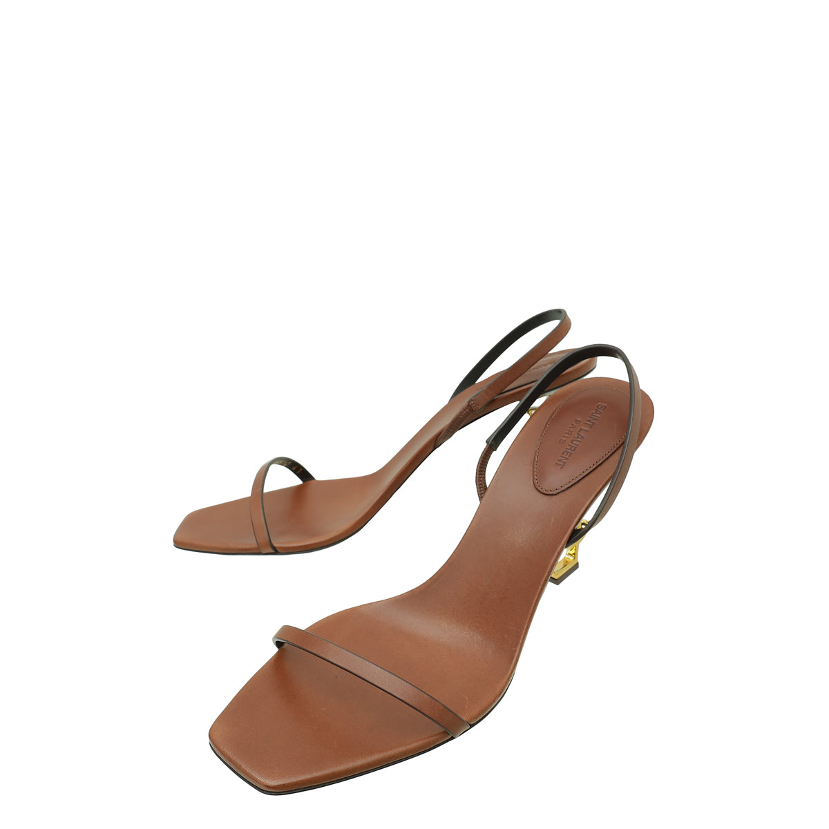 YSL Caramel Opyum Slingback Sandal 41