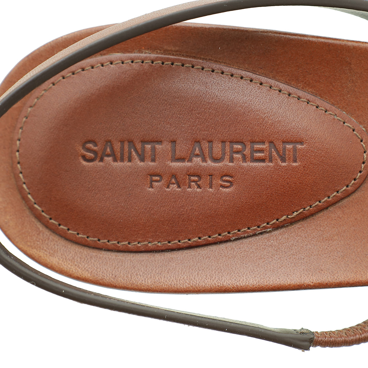 YSL Caramel Opyum Slingback Sandal 41