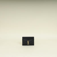 YSL Black Cassandre Matelasse Card Holder