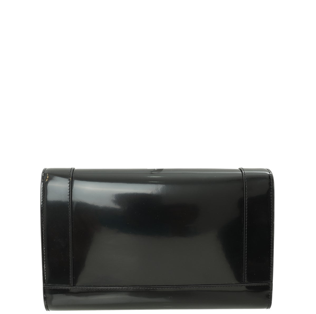 YSL Black Cassandre Wristlet Clutch-YSL-THE CLOSET